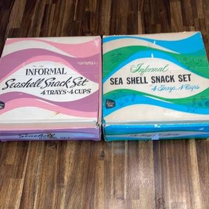 Vintage Seashell Snack Sets